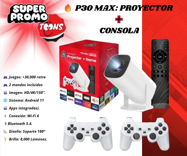 TQA02T Mini Proyector Inteligente P30Max